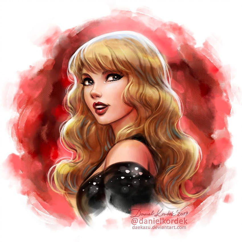Taylor Swift por daekazu. Canciones de Taylor Swift, Taylor Swift, dibujo de Taylor Swift, dibujos animados de Taylor Swift fondo de pantalla del teléfono