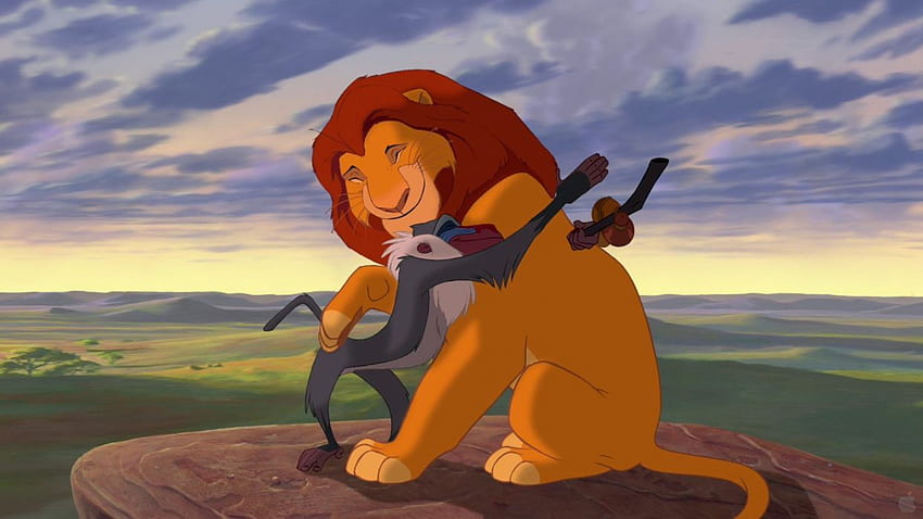 Cartoons Disney Company Der König der Löwen Mufasa Rafiki . . 292098 HD-Hintergrundbild