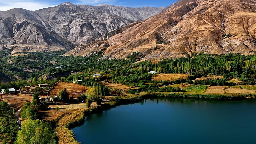 이란에서 가장 아름다운 호수 - Ovan Lake . HD 월페이퍼