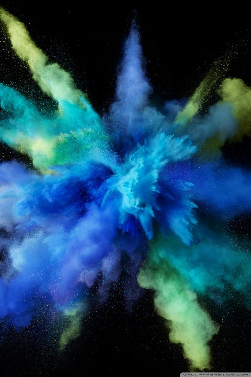 Explosion , collections of, Blue Explosion HD phone wallpaper