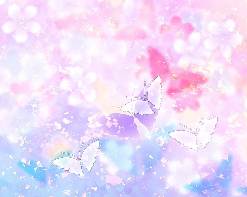 Clip Art Butterflies And Flowers. Flowers and Butterflies, Pastel Flowers Butterflies HD wallpaper