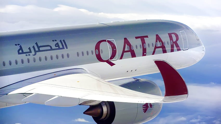 L'A350 de Qatar Airways - Un regard plus attentif, logo de Qatar Airways Fond d'écran HD