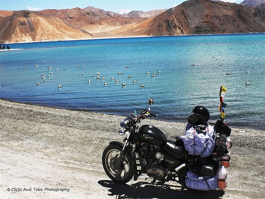 Езеро Пангонг - езеро Пангонг Bike Ladakh, Pangong Tso HD тапет