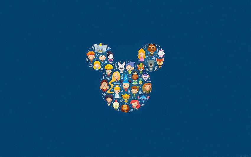Postać Disney Art Cute Illust, Disney MacBook Tapeta HD