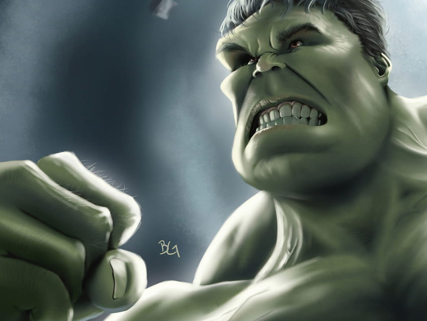 Hulk New , Artwork , , Digital Art , , Hulk , Superheroes, Hulk Smile HD wallpaper