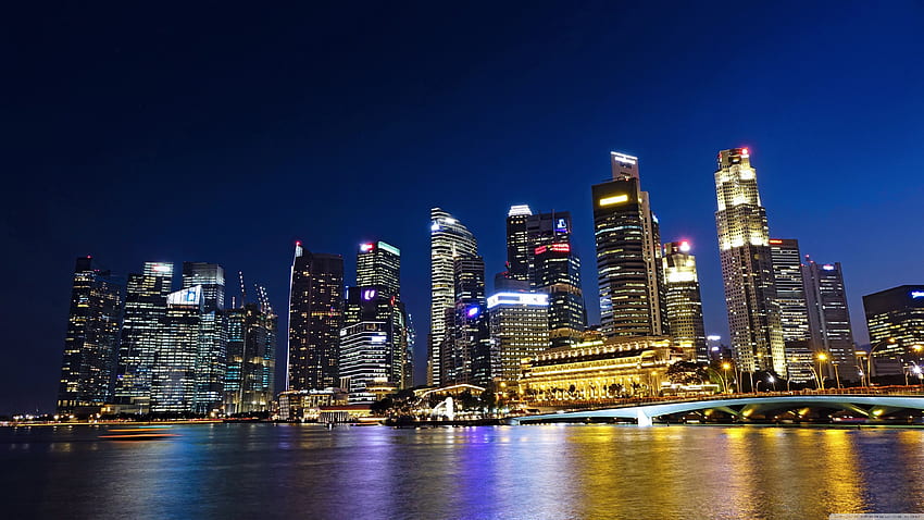 Крайбрежието на Сингапур ❤ за Ultra TV, Пейзаж на Сингапур HD тапет