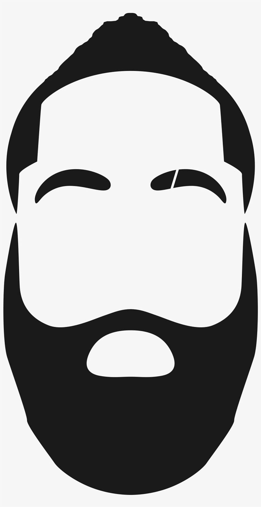 James Harden Mask - James Harden Cartoon Beard Transparent PNG - - on  NicePNG HD phone wallpaper | Pxfuel