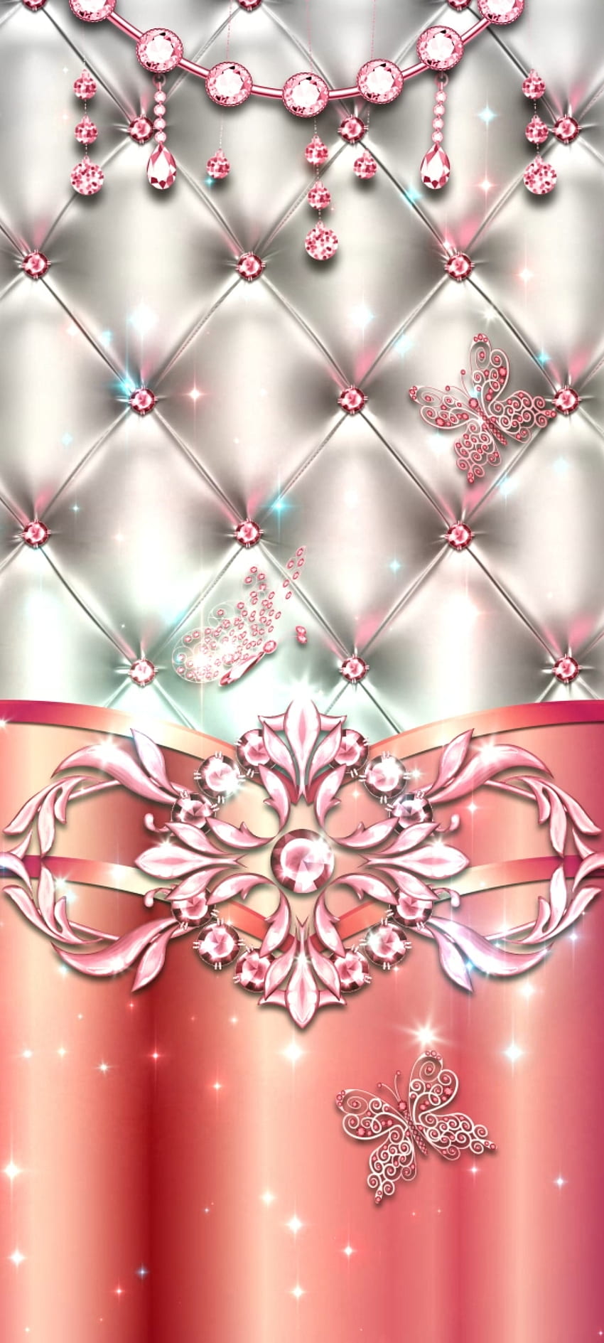 Луксозна възглавница Cushion Curve, магента, пастел, розово, Beautiful, Butterfly, кожа HD тапет за телефон
