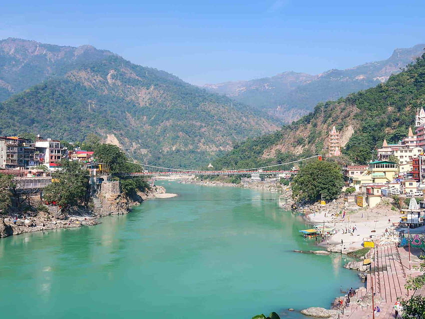 Fiume Rishikesh Ganga - The Wandering Quinn Travel Blog Sfondo HD