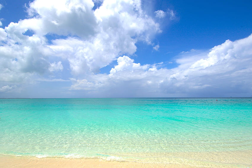 Praia em Grace Bay em Turks e Caicos Ultra papel de parede HD
