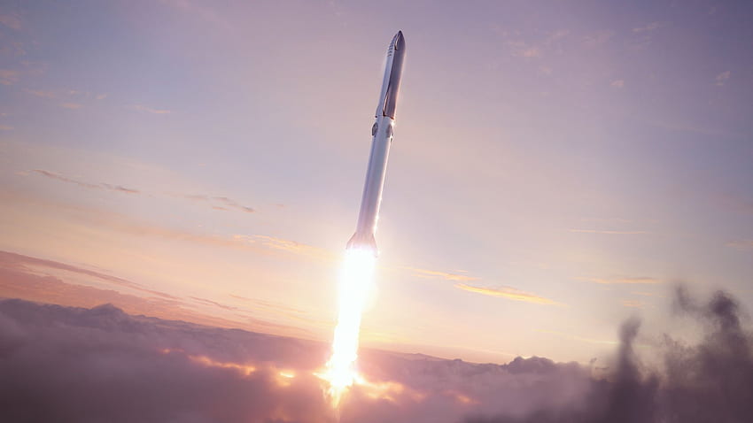 of SpaceX new Starship Super Heavy launch, Starship Planet HD wallpaper