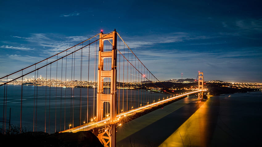 Rozdzielczość mostu Golden Gate, tło i słynne mosty Tapeta HD