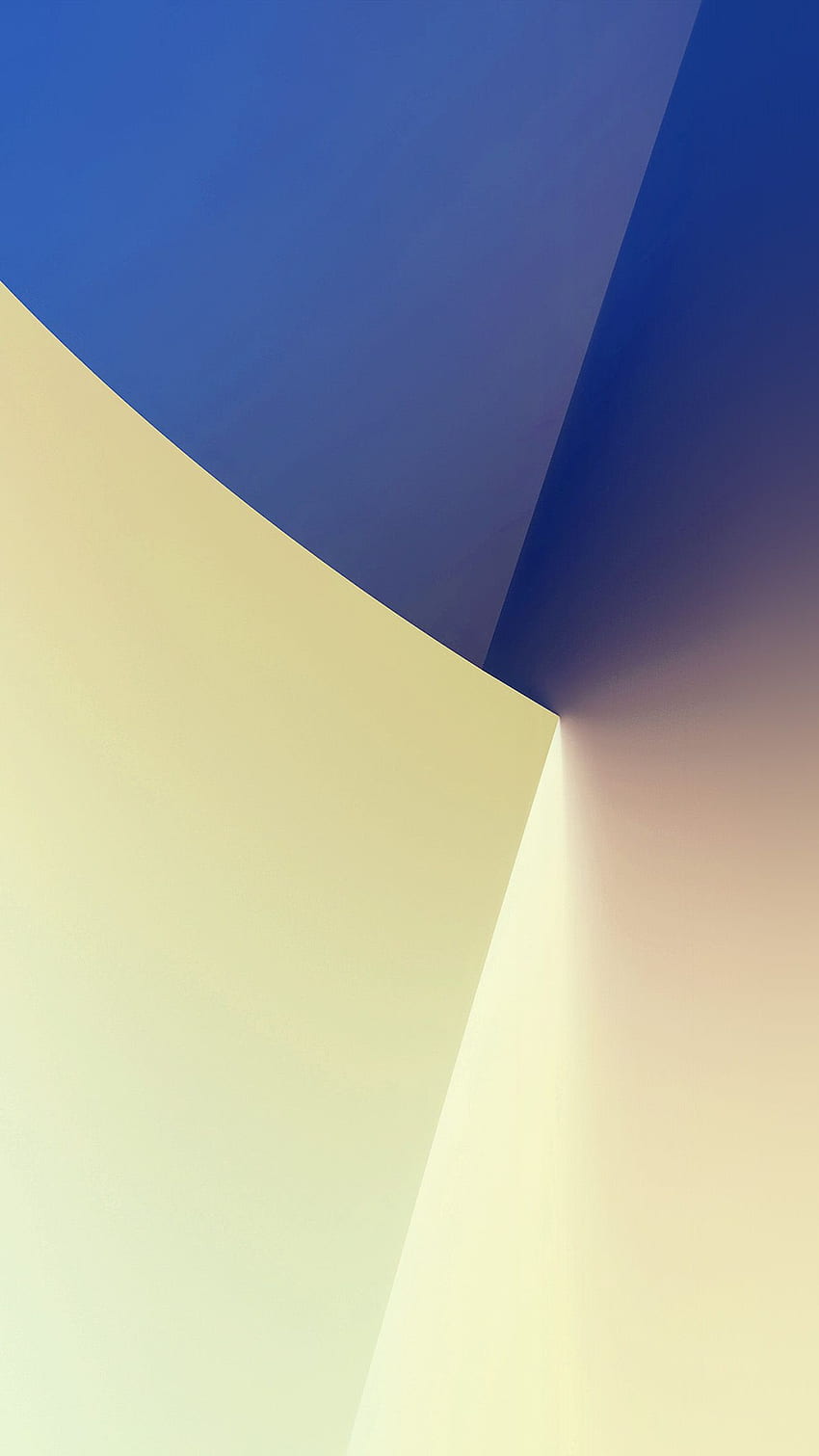 iPhoneX. simple polígono mínimo azul amarillo patrón de arte blanco, blanco y azul mínimo fondo de pantalla del teléfono