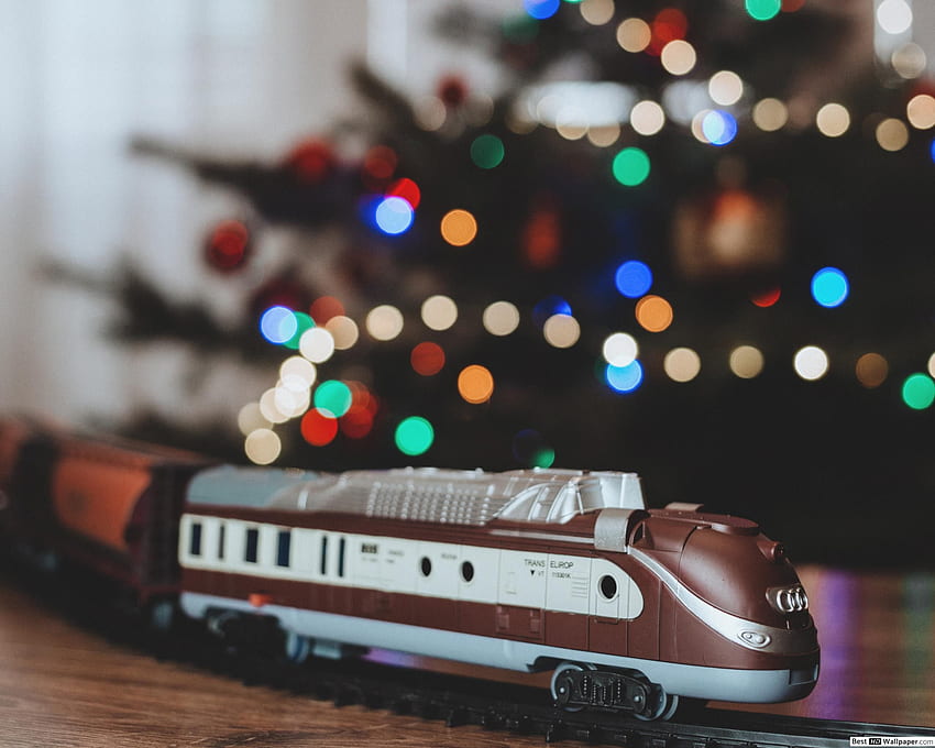 Toy Christmas Train HD wallpaper