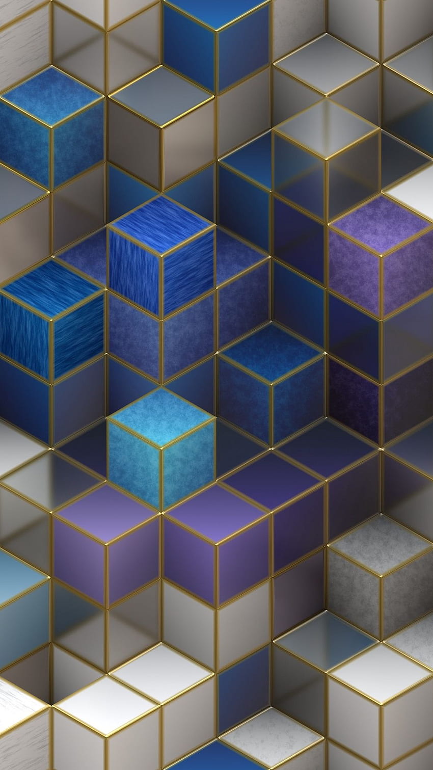 3D Cubes Cubic Square HD phone wallpaper