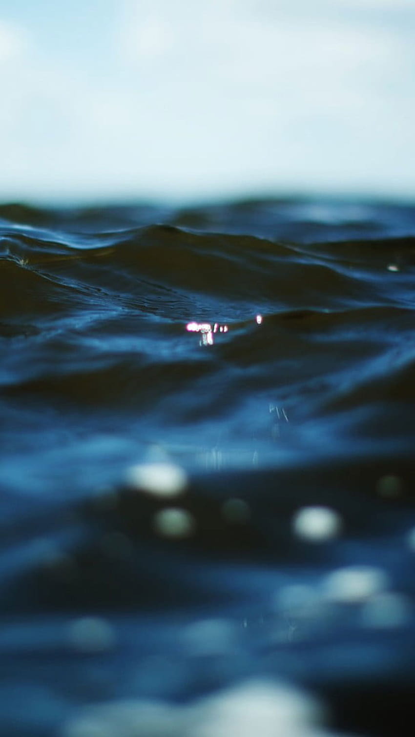 Close Up graphy di acqua, specchio d'acqua, mare • Per te per e mobile, onda verde scuro dell'oceano Sfondo del telefono HD
