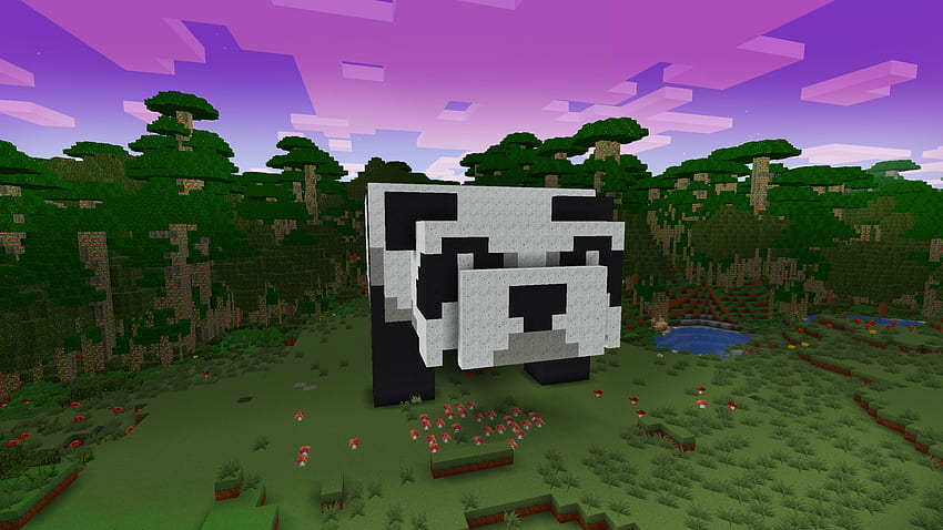 Cute Panda in Bamboo Forest, China Minecraft in Realmcraft Minecraft Style Game, games, minecraft update, fun, mobile games, game design, minecraft, play games, blockbuild, animals, action adventure, letsplay, realmcraft, minecraft tutorial, sandbox game, pixel games, minecraft mob, pixels, minecrafter, minecraft, open world game, cube world, minecraft house, 3d game, building game, video games, gameplay HD wallpaper