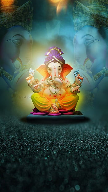 Ganesh Ji 3d - artistic bappa Wallpaper Download | MobCup