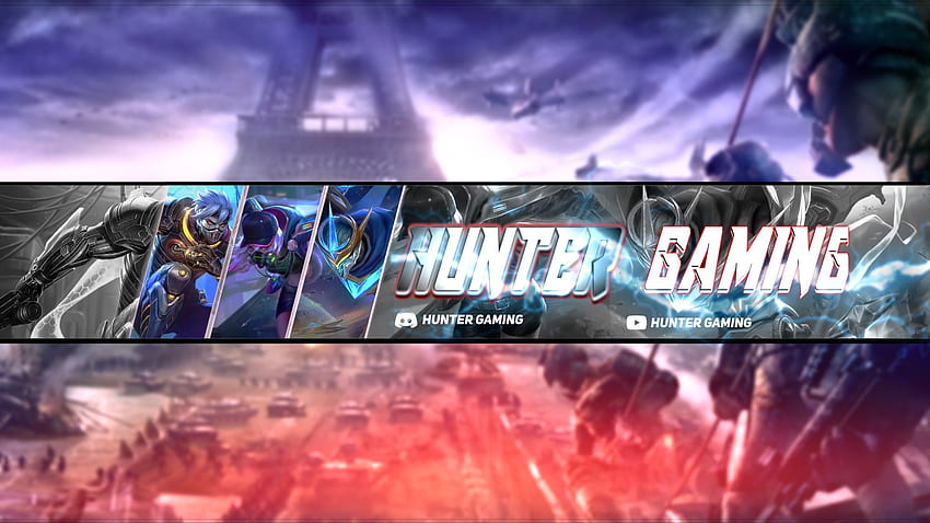 Hunter Gaming YouTube チャンネル バナー。 バナー, ゲーム, ハンター, ゲーム バナー 高画質の壁紙