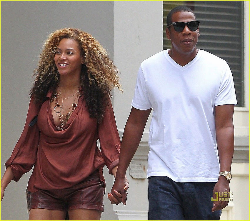 Beyonce & Jay Z In Tribeca, New York September 10th, Beyonce and Jay-Z HD wallpaper