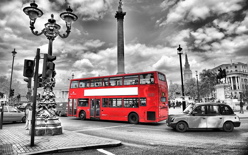 Londoner Bus, Doppeldeckerbus HD-Hintergrundbild