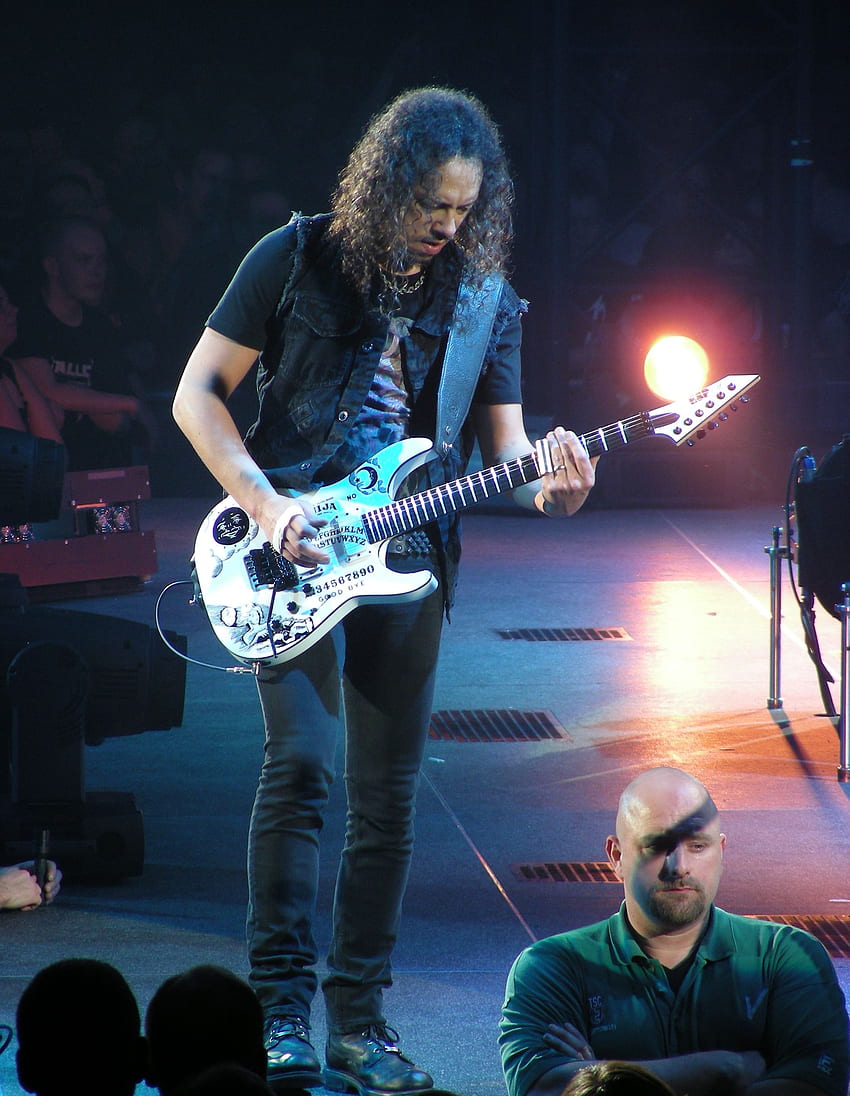 Kirk Hammett Rotterdam 2009 - de iPhone de Kirk Hammett fondo de pantalla del teléfono