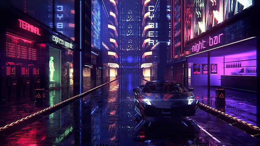 ArtStation - NEON Street, Michail Fadeev HD wallpaper | Pxfuel