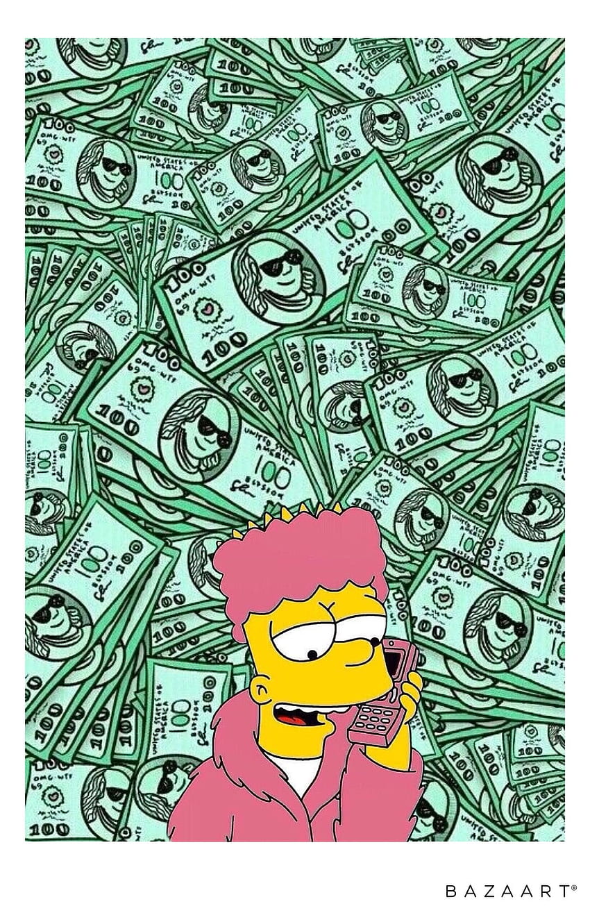 Bart Dólar Simpson. iPhone in 2019. , iPhone, Bart Simpson Wearing Brands HD phone wallpaper