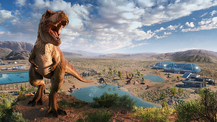 Jurassic World Evolution 2. . Genießen! Von: nosfatsugustafson: jurassicworldevo, Jurassic Park Spinosaurus HD-Hintergrundbild