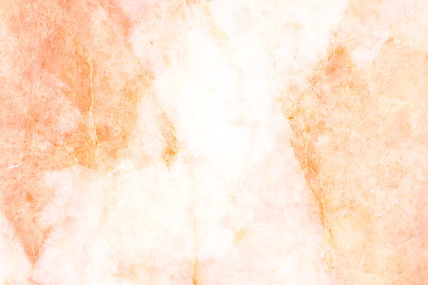 ひびの入ったオレンジ色の大理石のテクスチャ背景、桃の大理石 高画質の壁紙