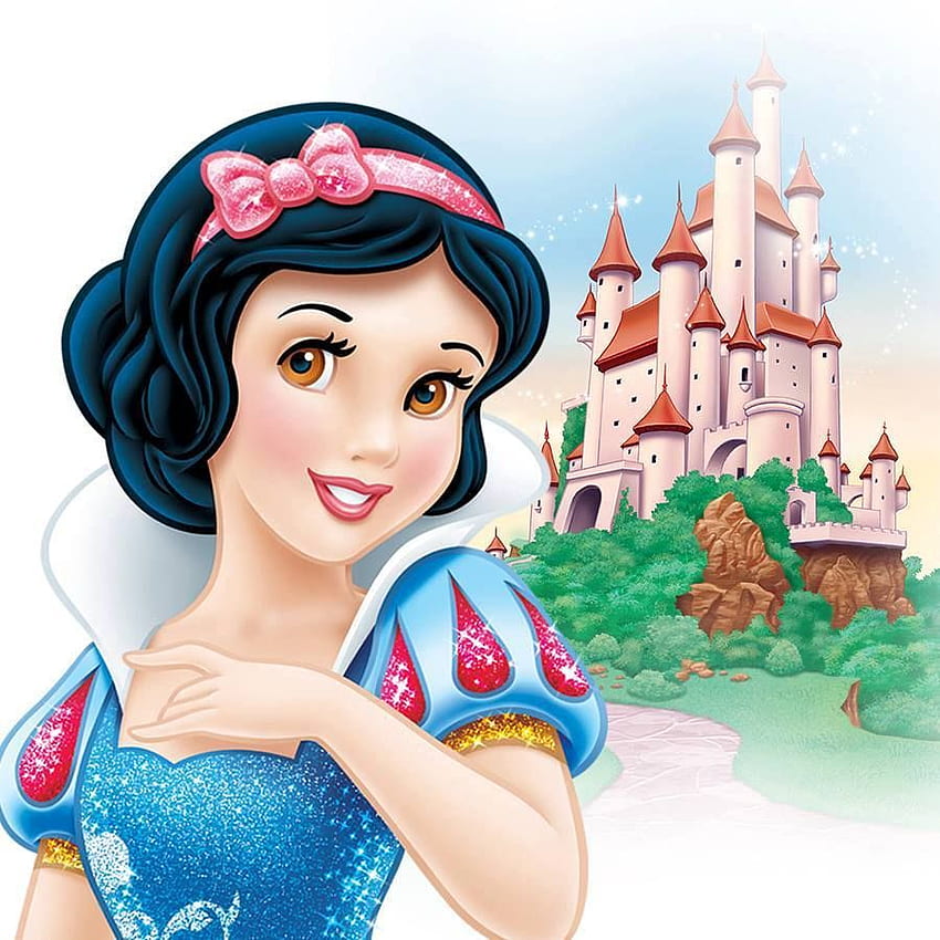 Schneewittchen. Schneewittchen-Figuren, Disney-Prinzessin Schneewittchen, Schneewittchen-Schloss HD-Handy-Hintergrundbild