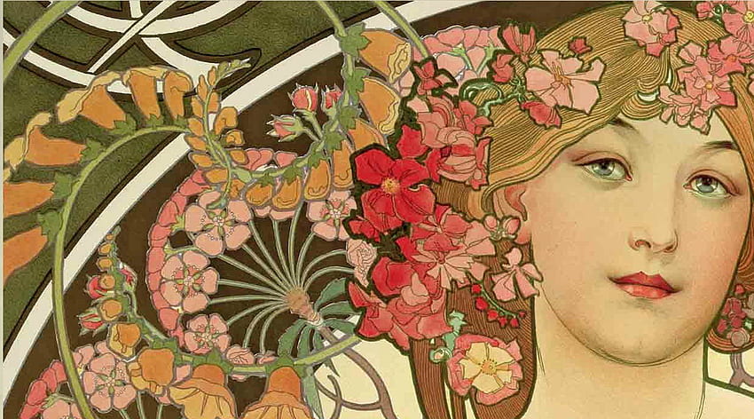 Alphonse Mucha, Alphonse Mucha Art HD wallpaper