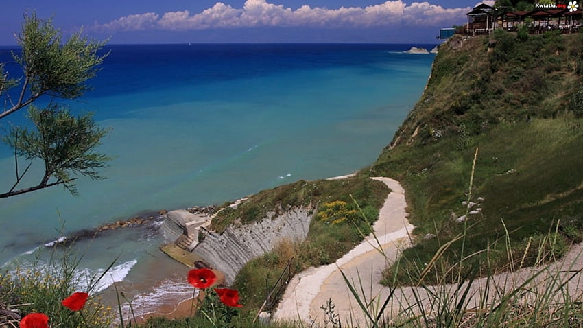 Beautiful Seaside, seaside, oceans, beautiful, nature HD wallpaper