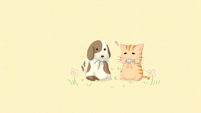 Meng cartoon cats and dogs, Kawaii Cartoon Dog HD wallpaper | Pxfuel