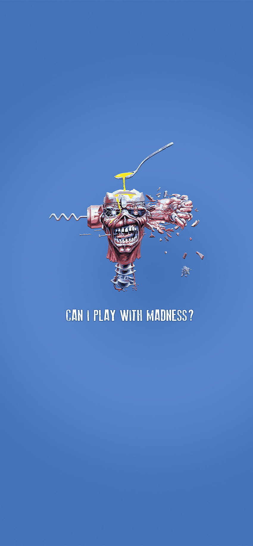 Tried to vectorize Can I Play With Madness artwork. Can be used as a mobile if you like it. : ironmaiden HD phone wallpaper