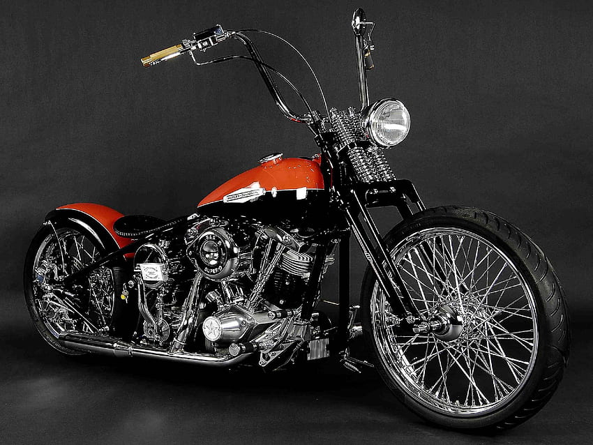 Old School Harley Davidson Motorcycle, Old Motorcycles HD wallpaper