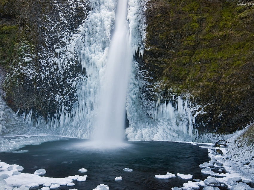 naturaleza cascadas cascada congelada en [] para su, móvil y tableta. Explorar para Mi Frozen. para Navidad Frozen, Disney fondo de pantalla