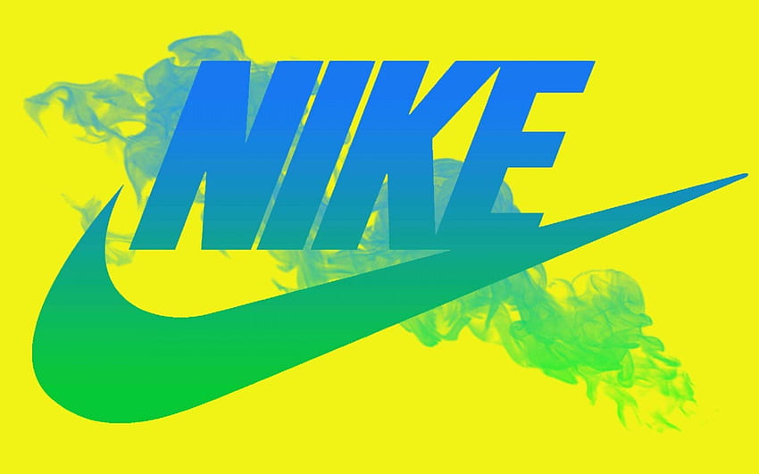 Green Nike, Yellow Nike HD wallpaper