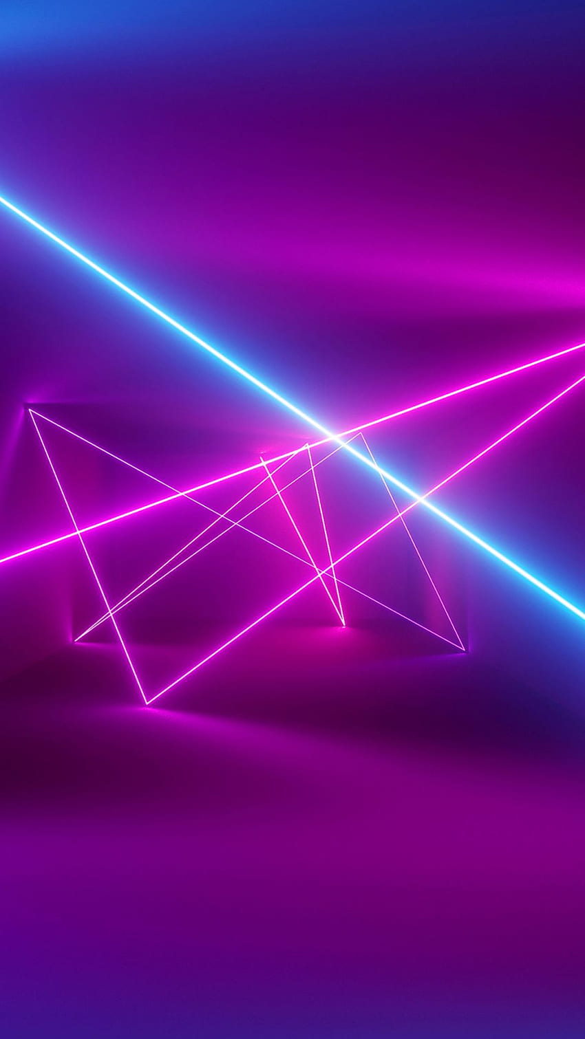 Dunkelblaues und rosa Neonretro, blaues Neonpurpur HD-Handy-Hintergrundbild