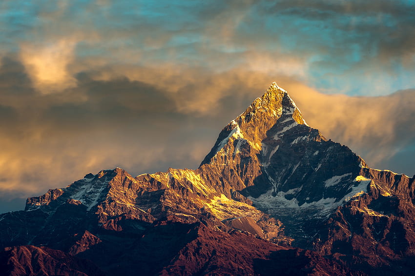 Nature, Sky, Mountains, Himalayas, Nepal, Annapurna HD wallpaper