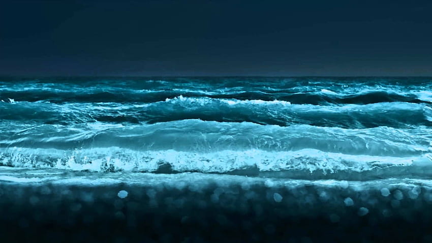 Desert Ocean Waves , Waves - Beach Waves At Night - , Green Ocean Wave HD wallpaper