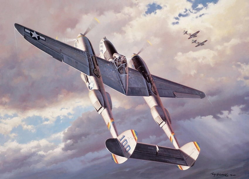 Aereo della seconda guerra mondiale, arte dell'aviazione della seconda guerra mondiale Sfondo HD