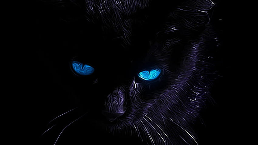Cuidado com o ALPHV BlackCat, um ransomware altamente versátil, Cool Black Cat papel de parede HD