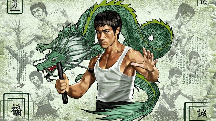 bruce lee , background, Bruce Lee Full HD wallpaper