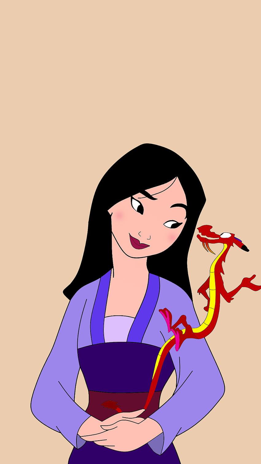 Mulan, pretty, cartoon, disney, princess, dragon HD phone wallpaper | Pxfuel