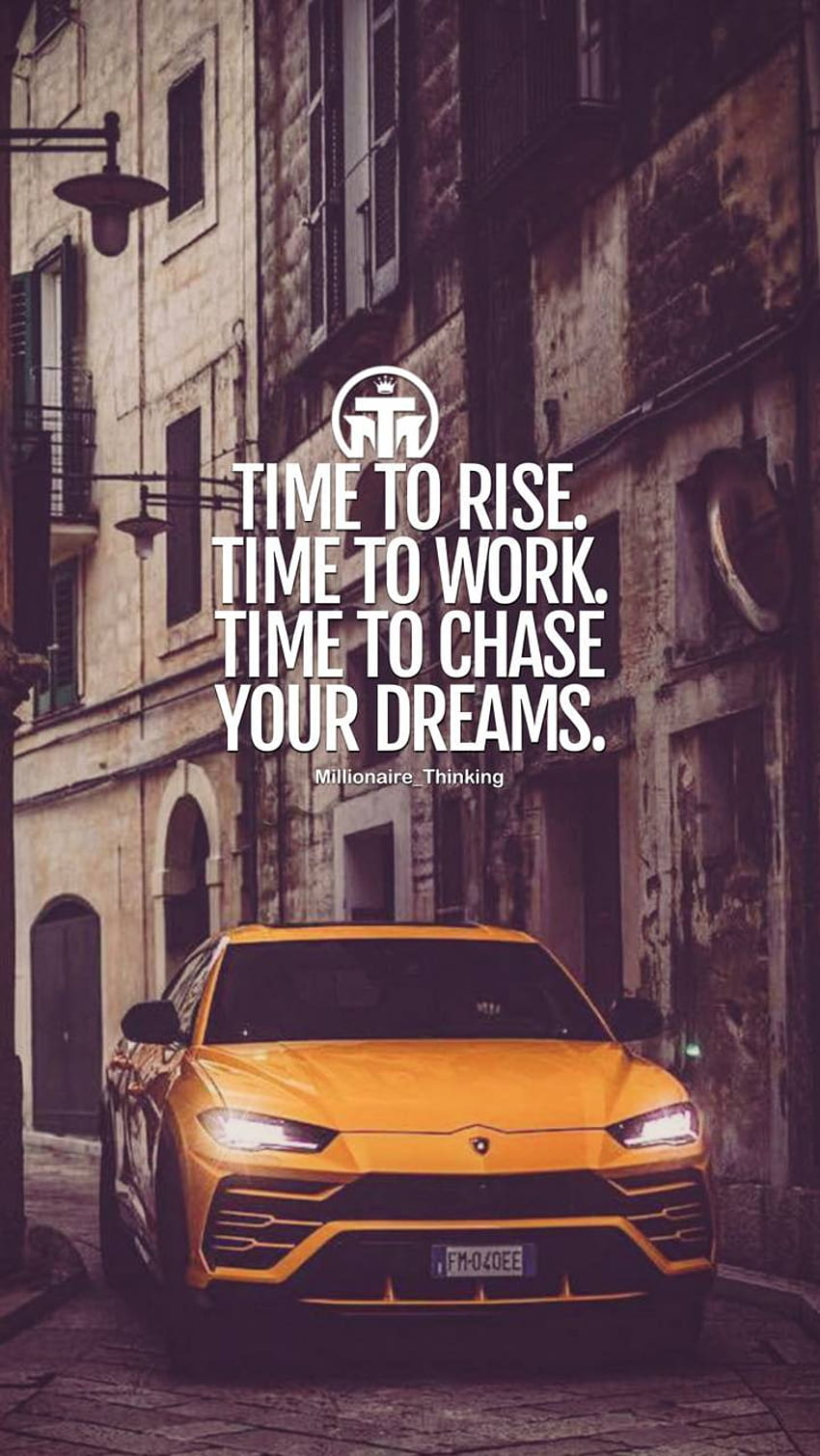 Motivational Quote, Millionaire iPhone HD phone wallpaper