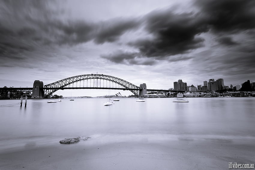 Sin City, Sydney, Langzeitbelichtung, Tristan Stefan Edouard, Grafik HD-Hintergrundbild