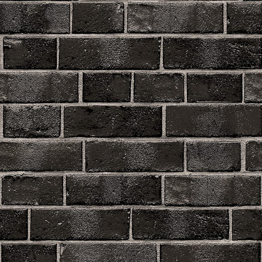 Brick - Black - - Home Decor - The Home Depot, Gray Brick HD phone wallpaper