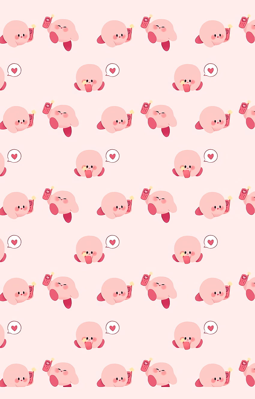 Lindo teléfono Kirby fondo de pantalla del teléfono