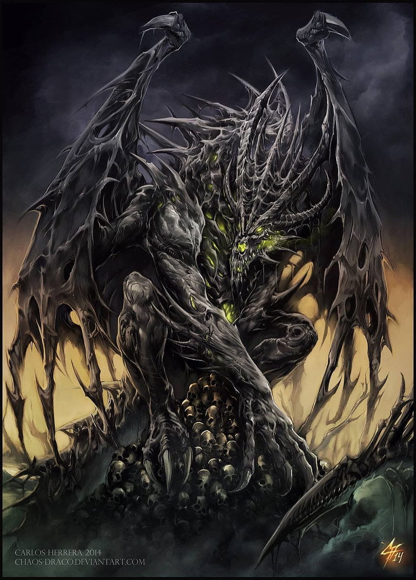 Randyll Blackwood sur l'art fantastique. Dragons, Dragon du Chaos Fond d'écran de téléphone HD